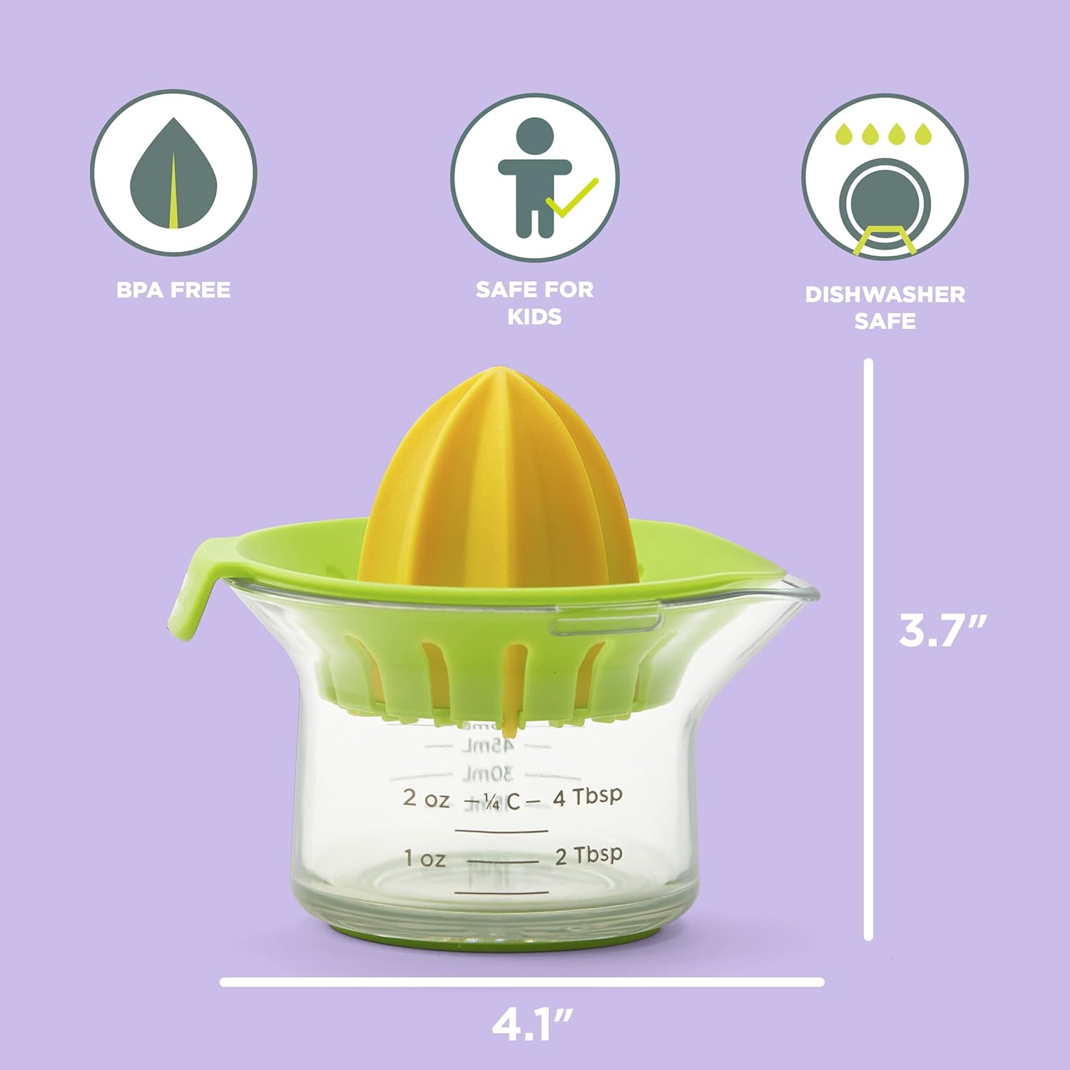 Chef’n Juicster Mini exprimidor de cítricos, tamaño único, limónArugala