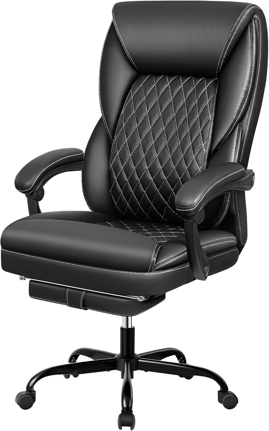 BestEra Silla de oficina, silla de oficina grande y alta, silla de oficina ejecutiva con reposapiés, silla de oficina ergonómica, sillas de