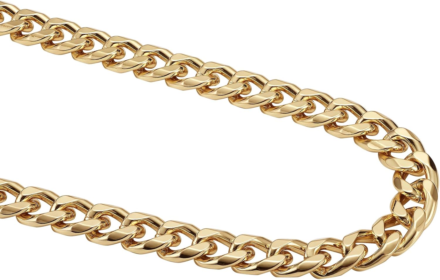 Woofuu Collar de perro ajustable chapado en oro de 18 quilates, collar de cadena resistente a prueba de mordidas para perros pequeños, medianos y