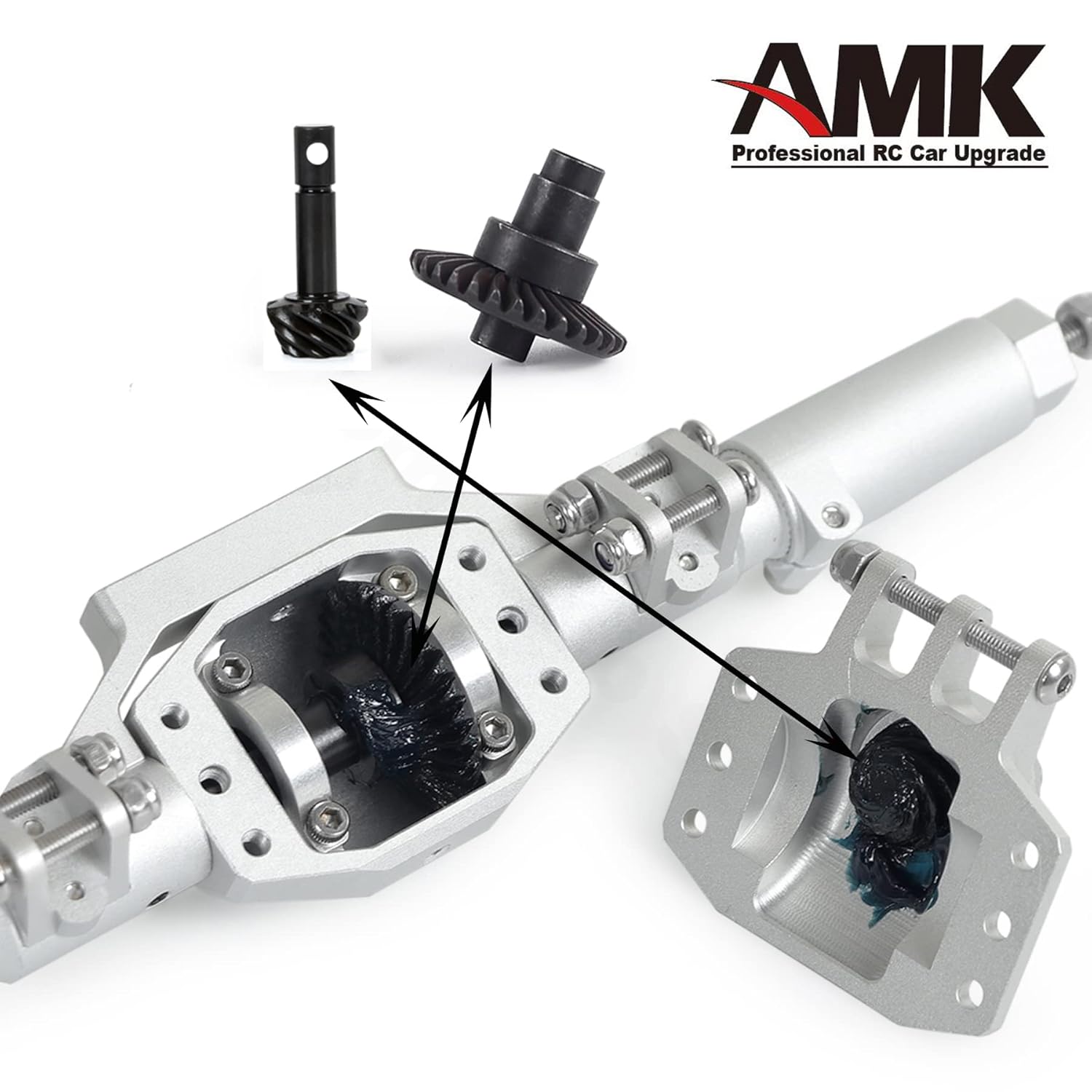 Engranaje cónico RC, 278T Heavy Duty Overdrive Bevel Gear Set para 110 RC Crawler Axial SCX10 II AR4445 Capra Portal Axle Piezas de repuesto