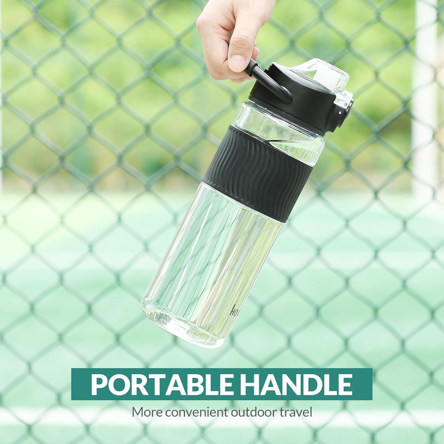 hotder Botella de agua para gimnasio, Tritan sin BPA, botella de agua deportiva de 27 onzas (paquete de 1)