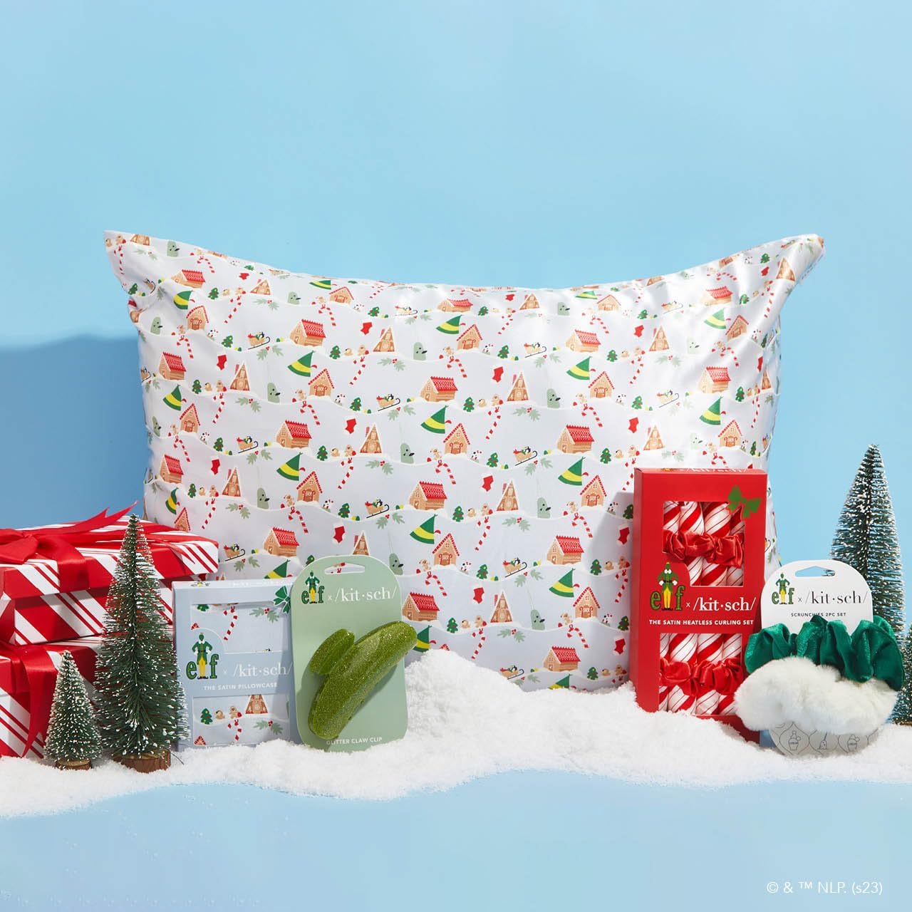 Kitsch Funda de almohada de satén Elf x con cremallera, más suave que la seda para el cabello y la piel, fundas de almohada refrescantes  Tamaño