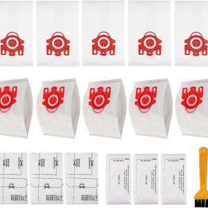 Paquete de 10 bolsas Airclean GN 3D para aspiradora compatibles con Miele Classic C1 Complete C1, C2, C3, S400i S600 S2 S5 S8 Series con 3 filtros Paquete de 10 bolsas Airclean GN 3D para aspiradora compatibles con Miele Classic C1 Complete C1, C2, C3, S400i S600 S2 S5 S8 Series con 3 filtros