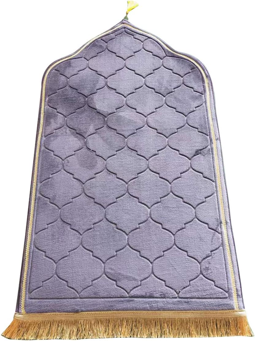 Alfombra de oración musulmana, gruesa y suave, alfombra musulmana portátil, alfombra de oración musulmana, alfombra de oración turca, alfombra