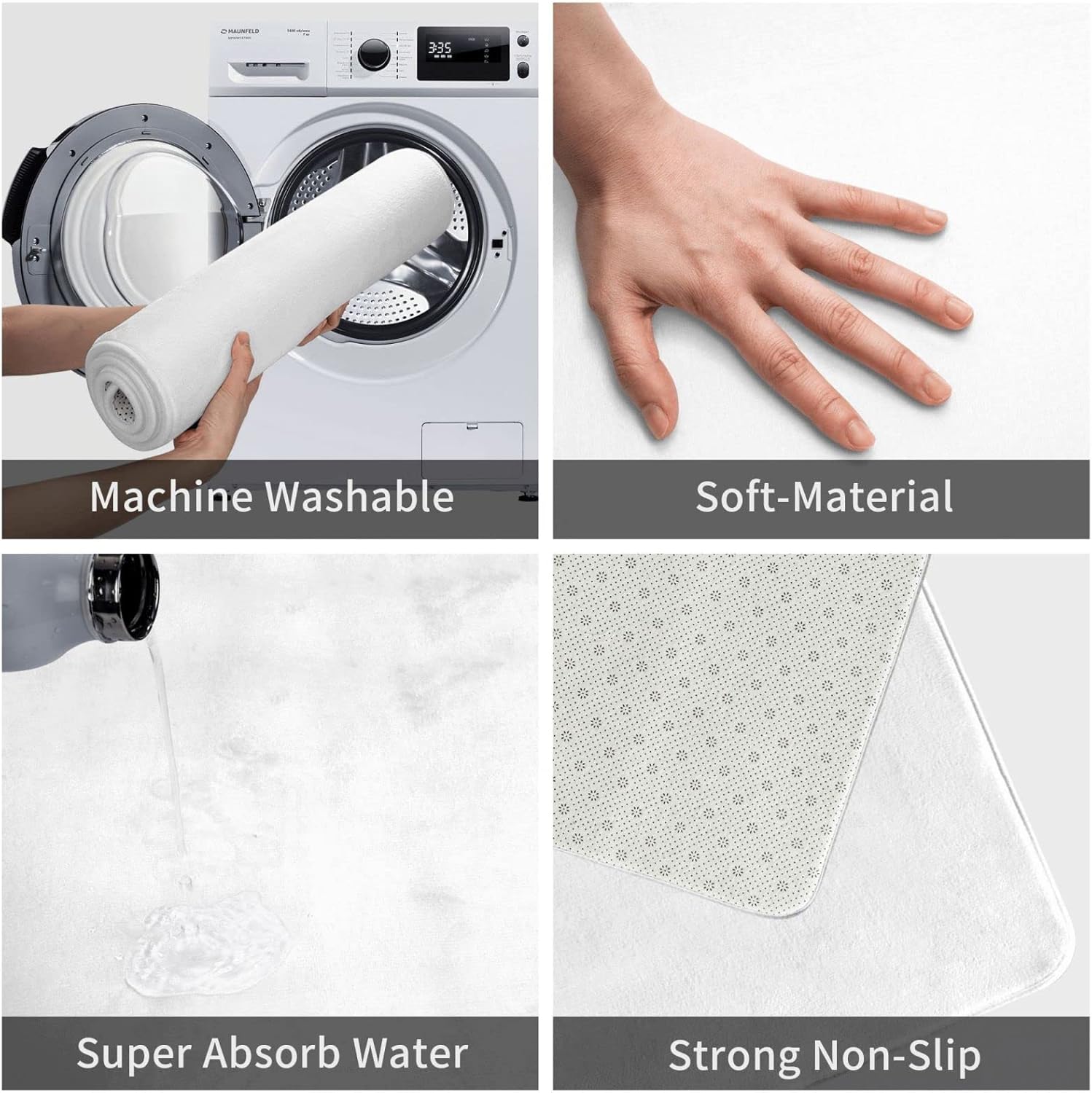 Tapete de baño, tablón de madera rústica vertical vintage, absorbente, antideslizante, de microfibra suave, peluda, alfombra de baño para ducha, 18