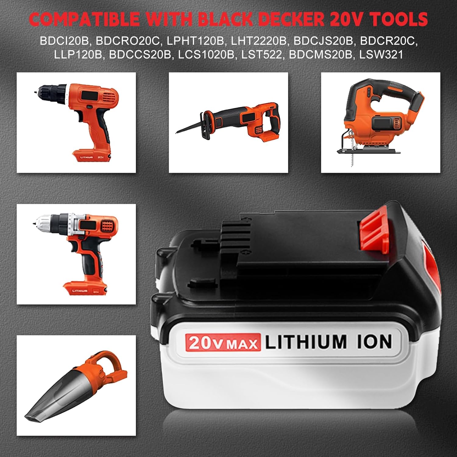 Paquete de 2 baterías de repuesto LB2X4020 para batería de litio de 20 V LB2X4020 LBXR20 LBXR20 LBX20 LBXR20 LBXR2020-OPE LBXR20B-2 para batería de