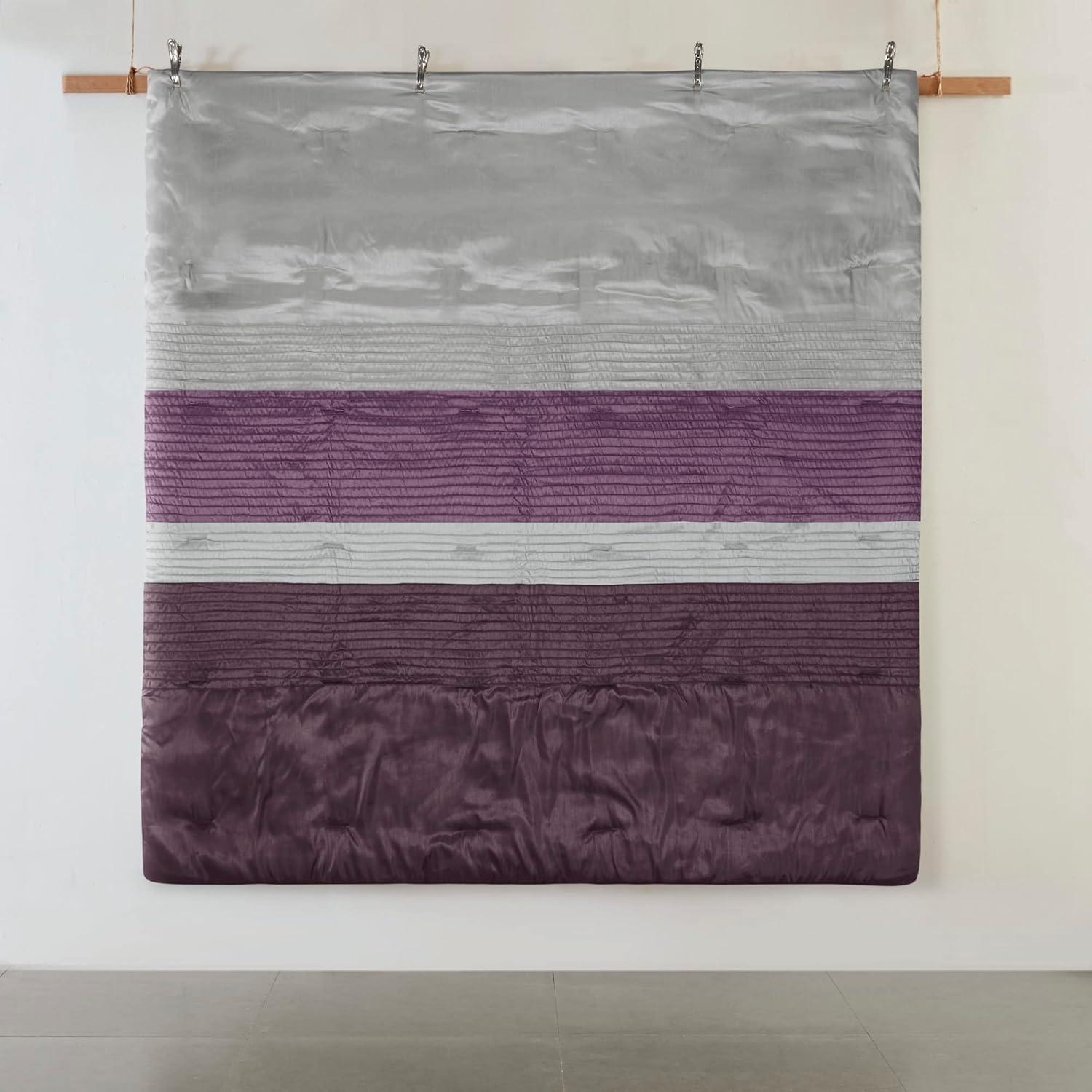 Madison Park – Juego de edredón Amherst, de seda sintética, diseño contemporáneo, fundas y faldón de cama, almohadas decorativas, tamaño Queen (90 x
