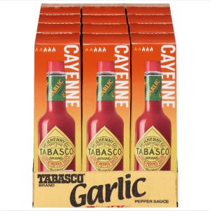 TABASCO Brand Cayenne – Salsa de pimienta y ajo, 5 onzas (paquete de 12) TABASCO Brand Cayenne – Salsa de pimienta y ajo, 5 onzas (paquete de 12)