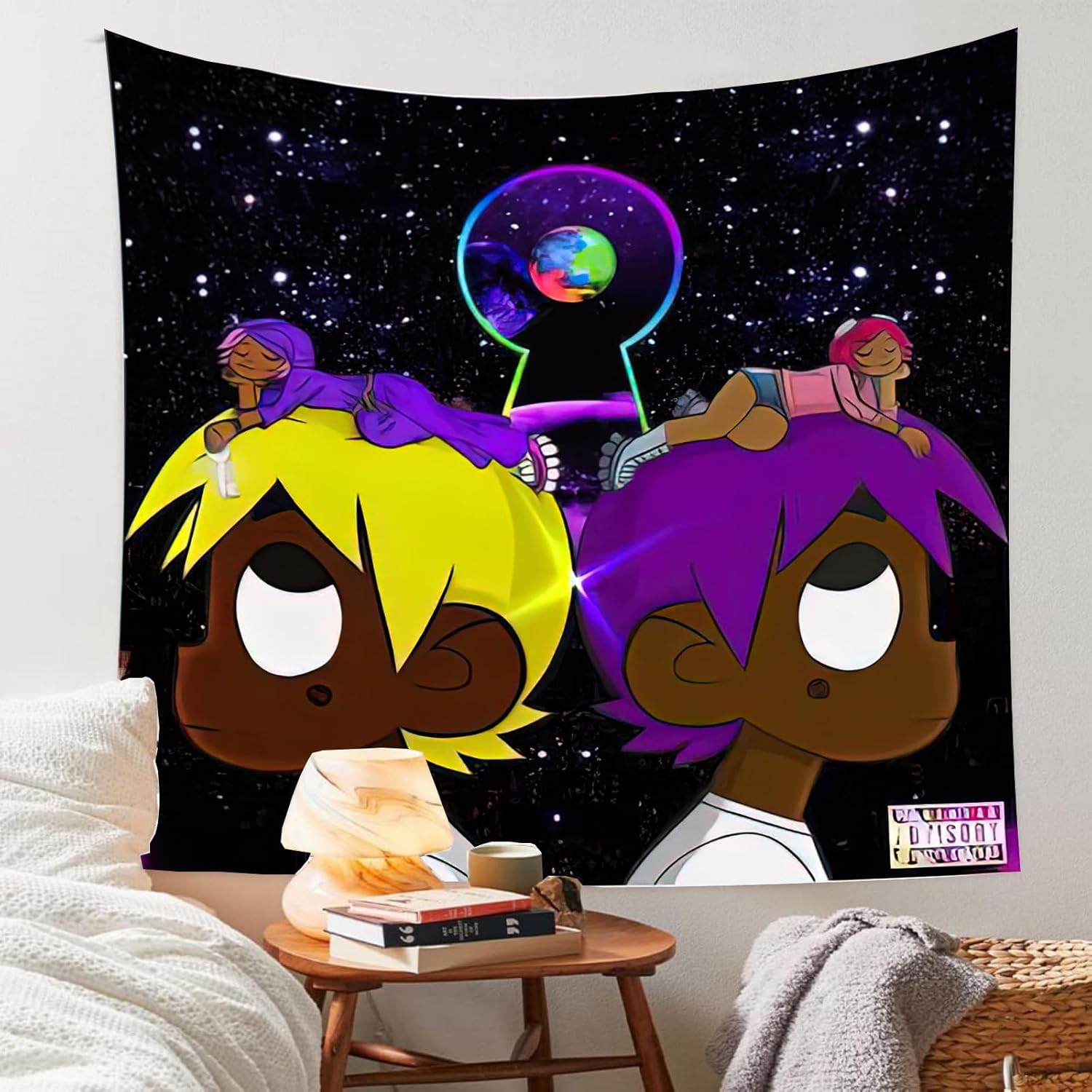 Rsefly Uzi – Tapiz de rapero, tapiz de rapero, tapiz de rap, cubierta de álbum de música, póster para dormitorio, hip hop, tapices colgantes de