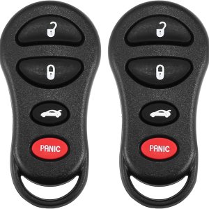 X AUTOHAUX 2 llaves de repuesto para automóvil de 315 MHz sin llave para Jeep Liberty 02-04 para Dodge Stratus 01-06 para Dodge Intrepid 01-05 para X AUTOHAUX 2 llaves de repuesto para automóvil de 315 MHz sin llave para Jeep Liberty 02-04 para Dodge Stratus 01-06 para Dodge Intrepid 01-05 para