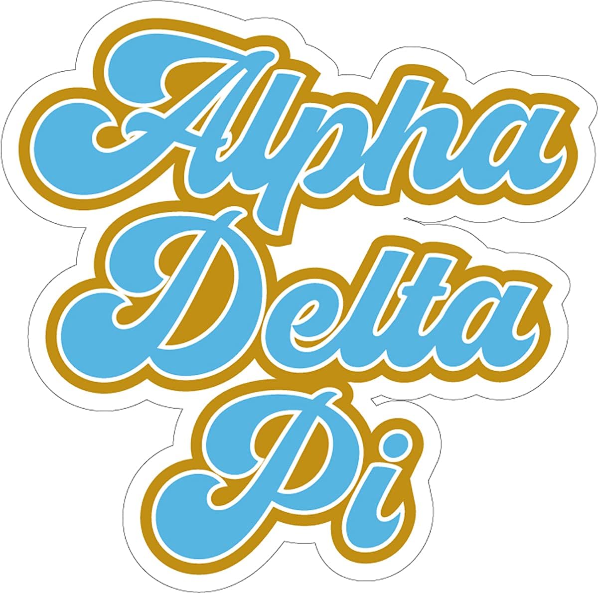 Alpha Delta Pi – Juego de 2 imanes extraíbles para coche, sin residuos, para todas las condiciones meteorológicas, para niñas y estudiantes