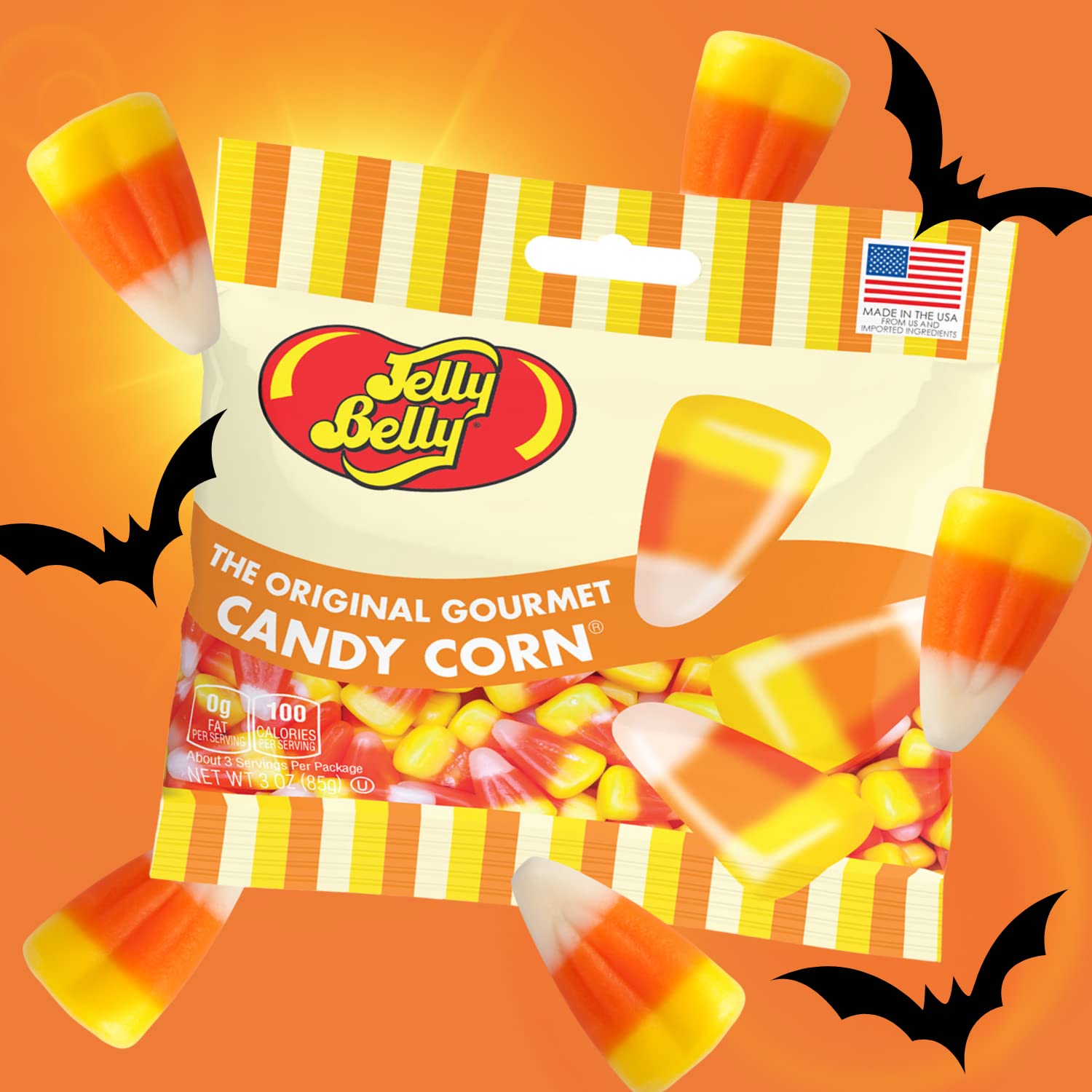 Caramelo de maíz, Monster Mash y calabaza Pastel de gelatina, mezcla de frutas surtidas, dulces de Halloween, rellenos de bolsas de golosinas