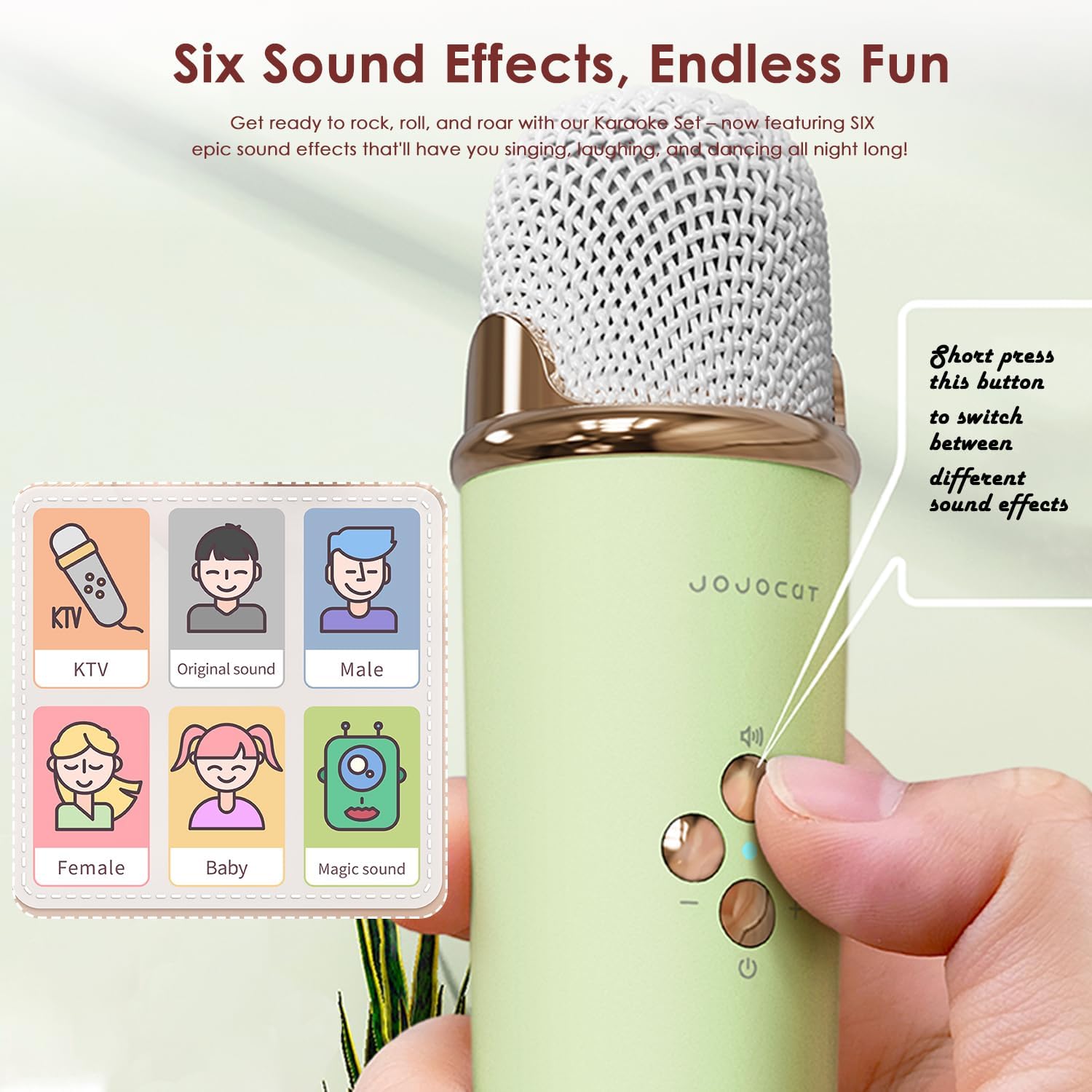 Mini máquina de karaoke, altavoz portátil de karaoke Bluetooth para niños y adultos con micrófono inalámbrico, pequeño sistema de karaoke, regalos