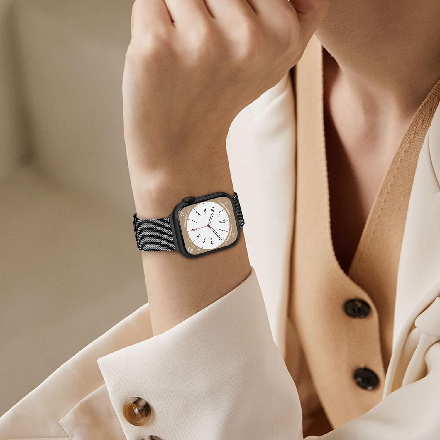 Paquete de 3 correas compatibles con Apple Watch de 1.496 pulgadas, 1.575 pulgadas, 1.614 pulgadas, 1.654 pulgadas, 1.732 pulgadas, 1.772 pulgadas,