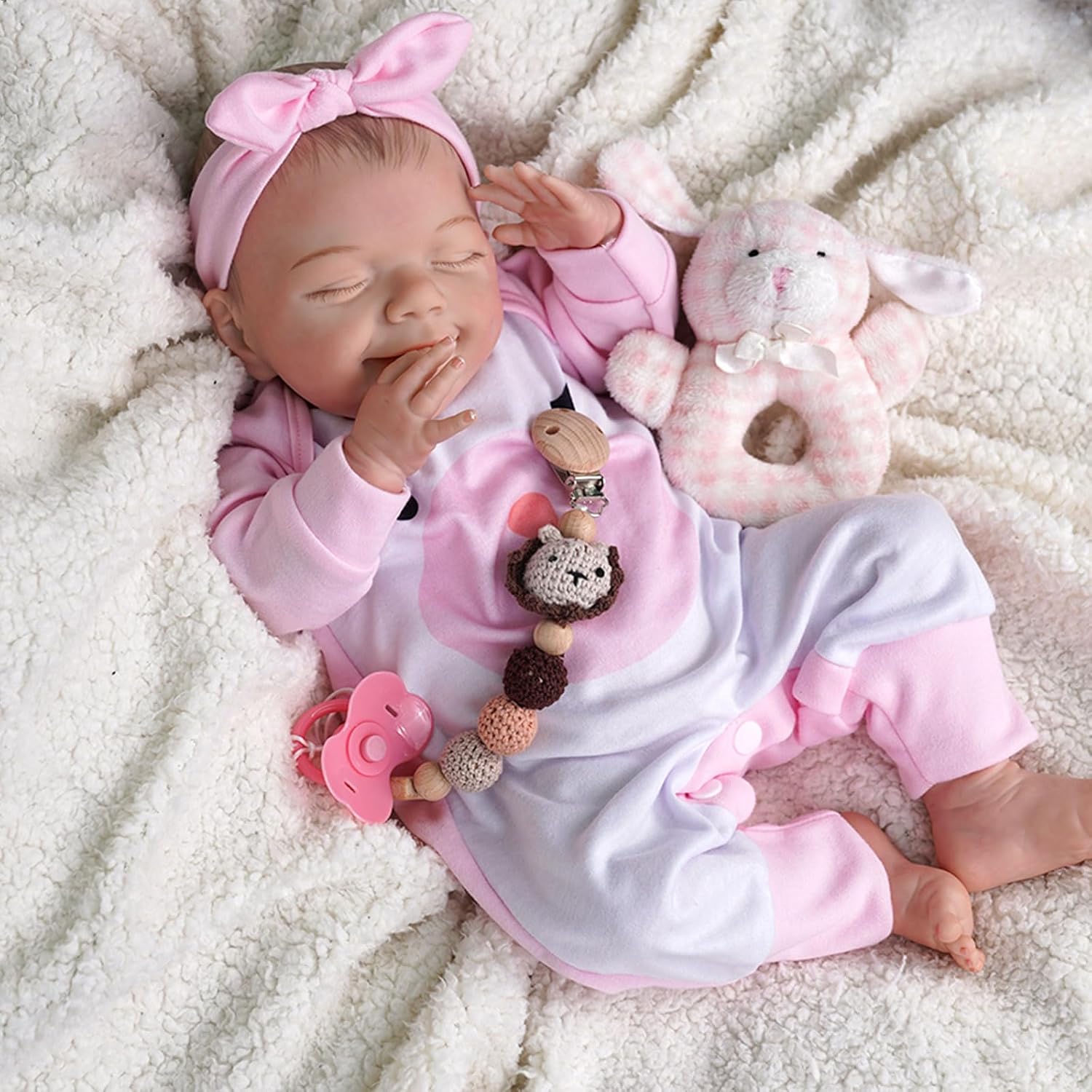 Muñecas de bebé recién nacidas realistas de 20 pulgadas, muñecas de bebé recién nacidas realistas de la vida real, muñecas de vinilo suave de cuerpo