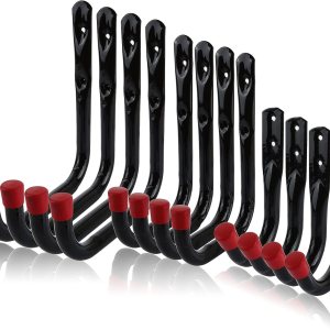 Paquete de 12 ganchos de almacenamiento de garaje resistentes de 3.75 pulgadas, 5.5 pulgadas, 7 pulgadas, ganchos de pared para kayak, ganchos de Paquete de 12 ganchos de almacenamiento de garaje resistentes de 3.75 pulgadas, 5.5 pulgadas, 7 pulgadas, ganchos de pared para kayak, ganchos de