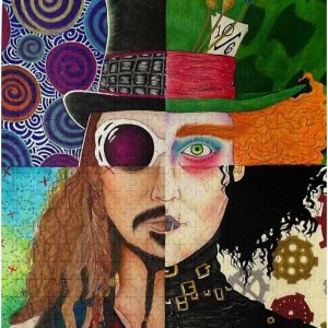 Rompecabezas de madera de 500 piezas, Johnny Depp, juego de juguetes para adultos y niños Rompecabezas de madera de 500 piezas, Johnny Depp, juego de juguetes para adultos y niños