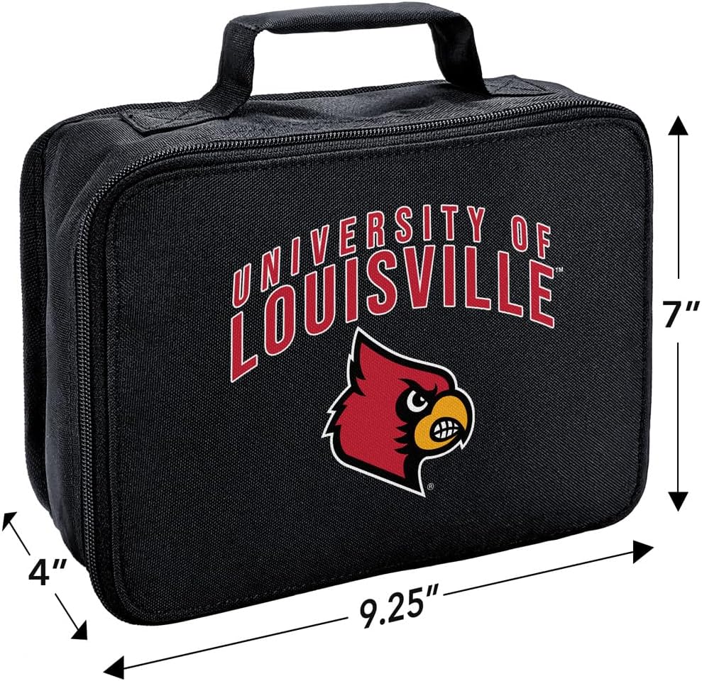 Lonchera con logotipo primario de la Universidad de Louisville con aislamiento de lados suaves, bolsa de almuerzo reutilizable para trabajo de