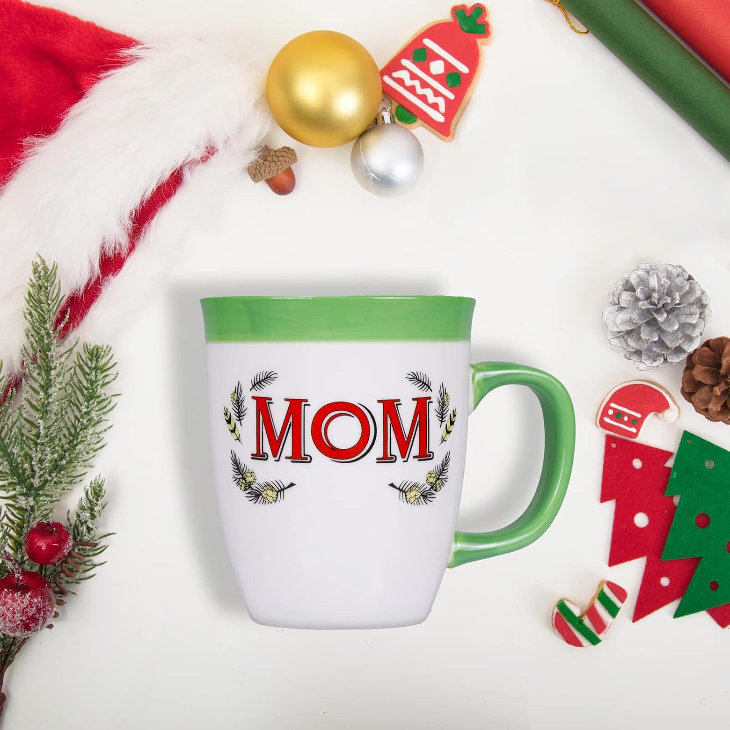Taza de café de cerámica para mamá, de 16 onzas, divertida y novedosa, taza de café para mujeres, ideal para Navidad, Día de la Madre, cumpleaños,