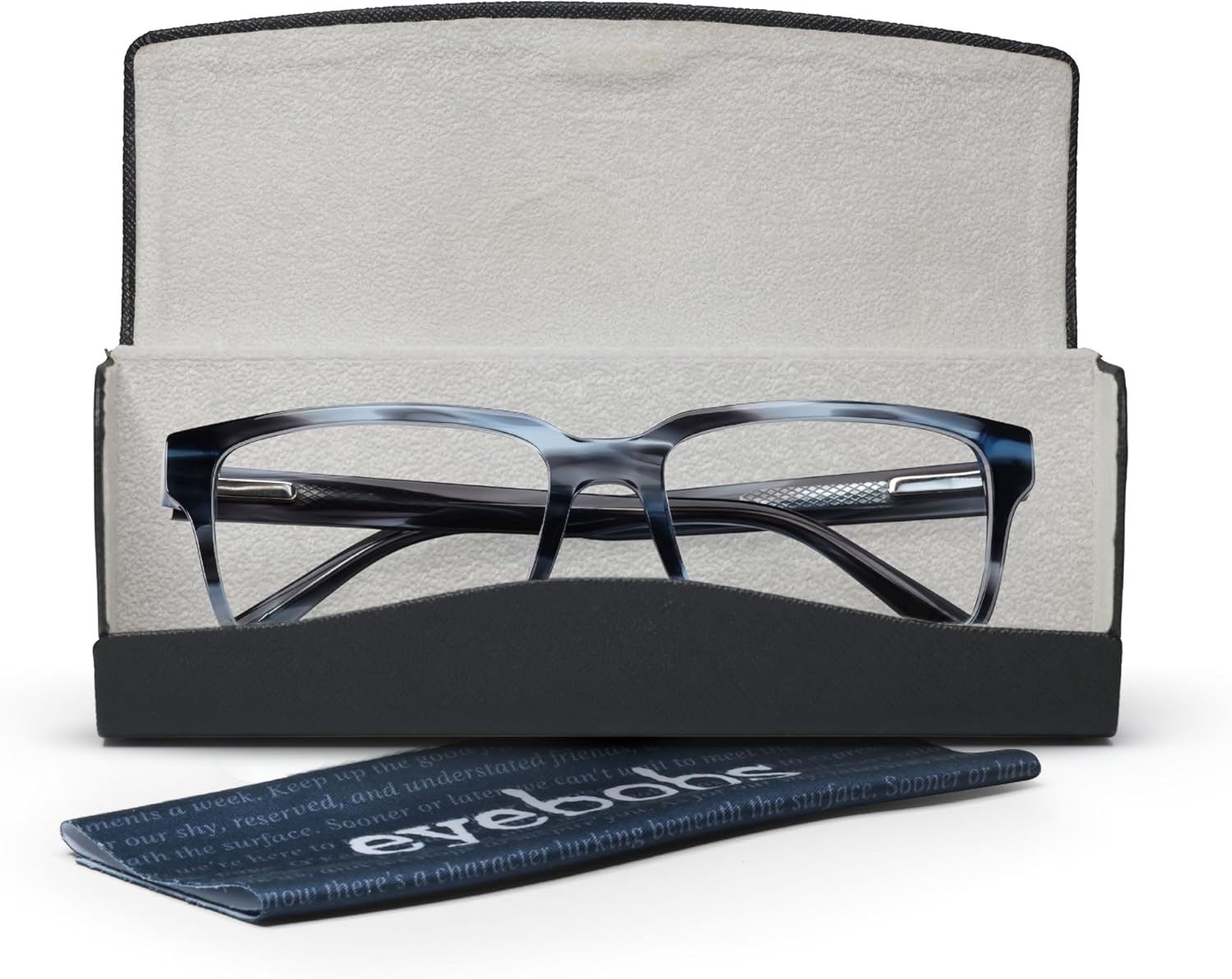 eyebobs Anteojos anchos  Gafas de lectura prémium para hombres y mujeres  Marco rectangular para caras anchas  Disponible en tamaños 0.00-4.00