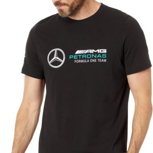 PUMA Camiseta con logotipo Mercedes Amg Essentials para hombre PUMA Camiseta con logotipo Mercedes Amg Essentials para hombre