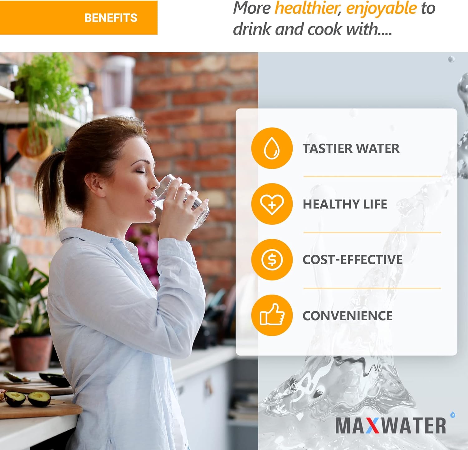 Max Water  Paquete de 18 filtros de agua de sedimentos  10 micras, alta capacidad  2.5 pulgadas x 10 pulgadas  Filtración del sistema de ósmosis