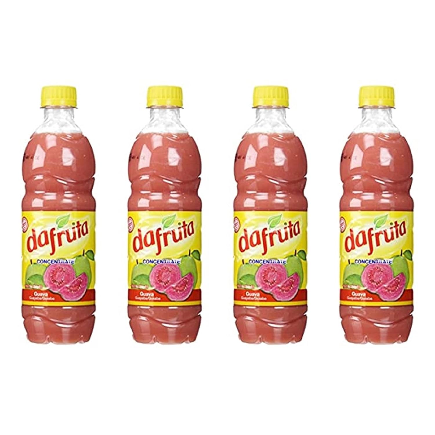 Paquete de 4 jugos concentrados de guayaba Dafruta 16.9 onzas líquidas  Suco de Goiaba Concentrado (paquete de 4)