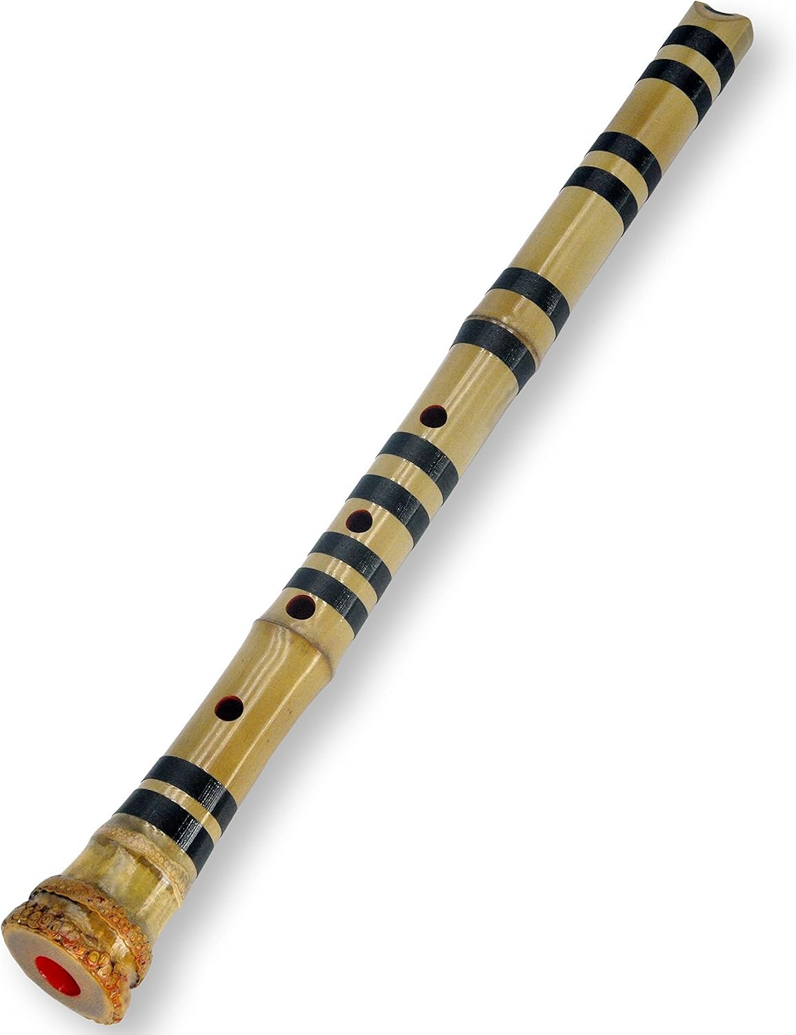 JIM Zen Shakuhachi Flauta pentatónica soplada con raíz de campana natural. TOZAN-ryu 1.8 pies Shakuhachi de calidad, toca todas las ocatavas. Bueno