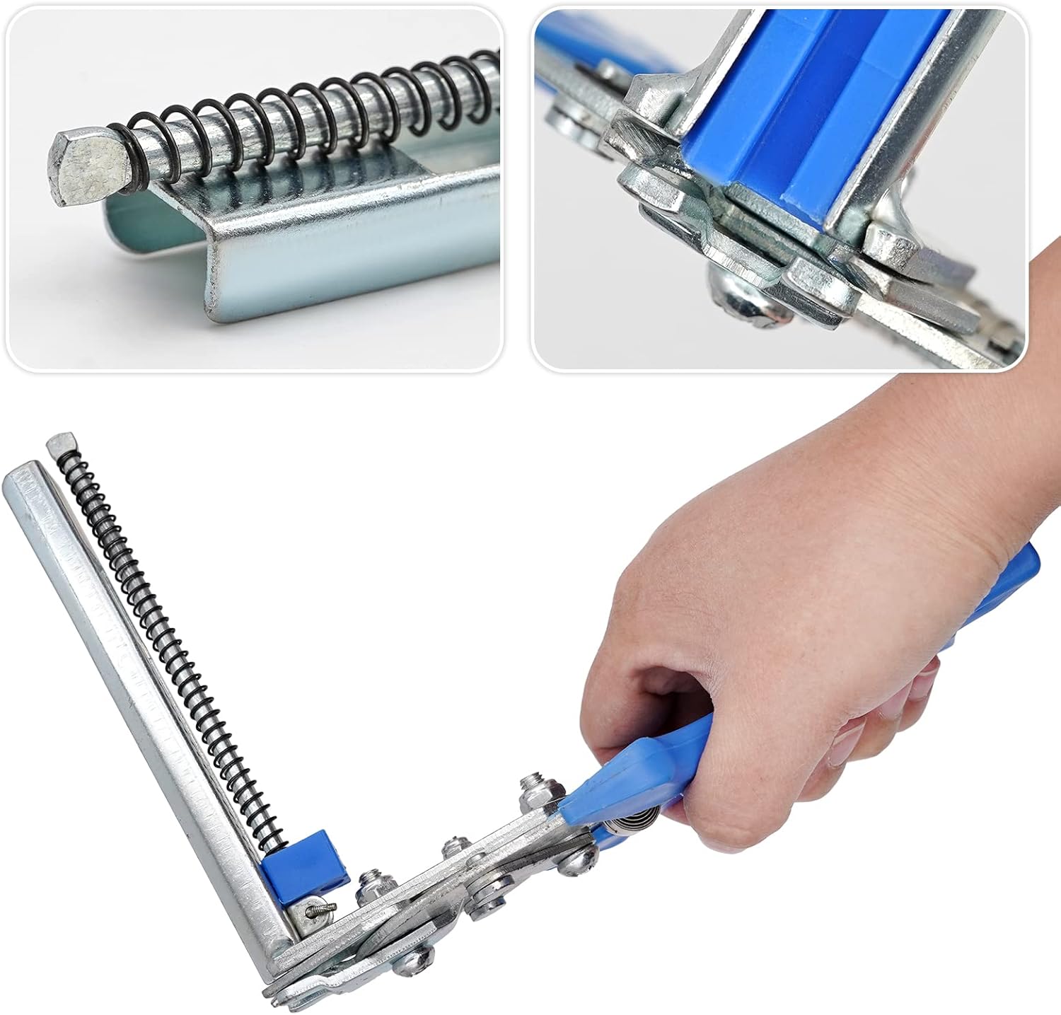 Alicates de anillo de uñas tipo M para fijación de cerdos multifunción Kit de alicates de anillo de cerdo para tapicería automática con 1800 clips
