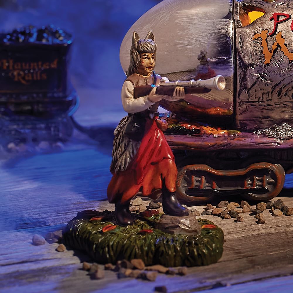 Department 56 Snow Village – Figura de Halloween de The Werewolf Hunter 25 aniversario, 3.6 pulgadas, multicolor