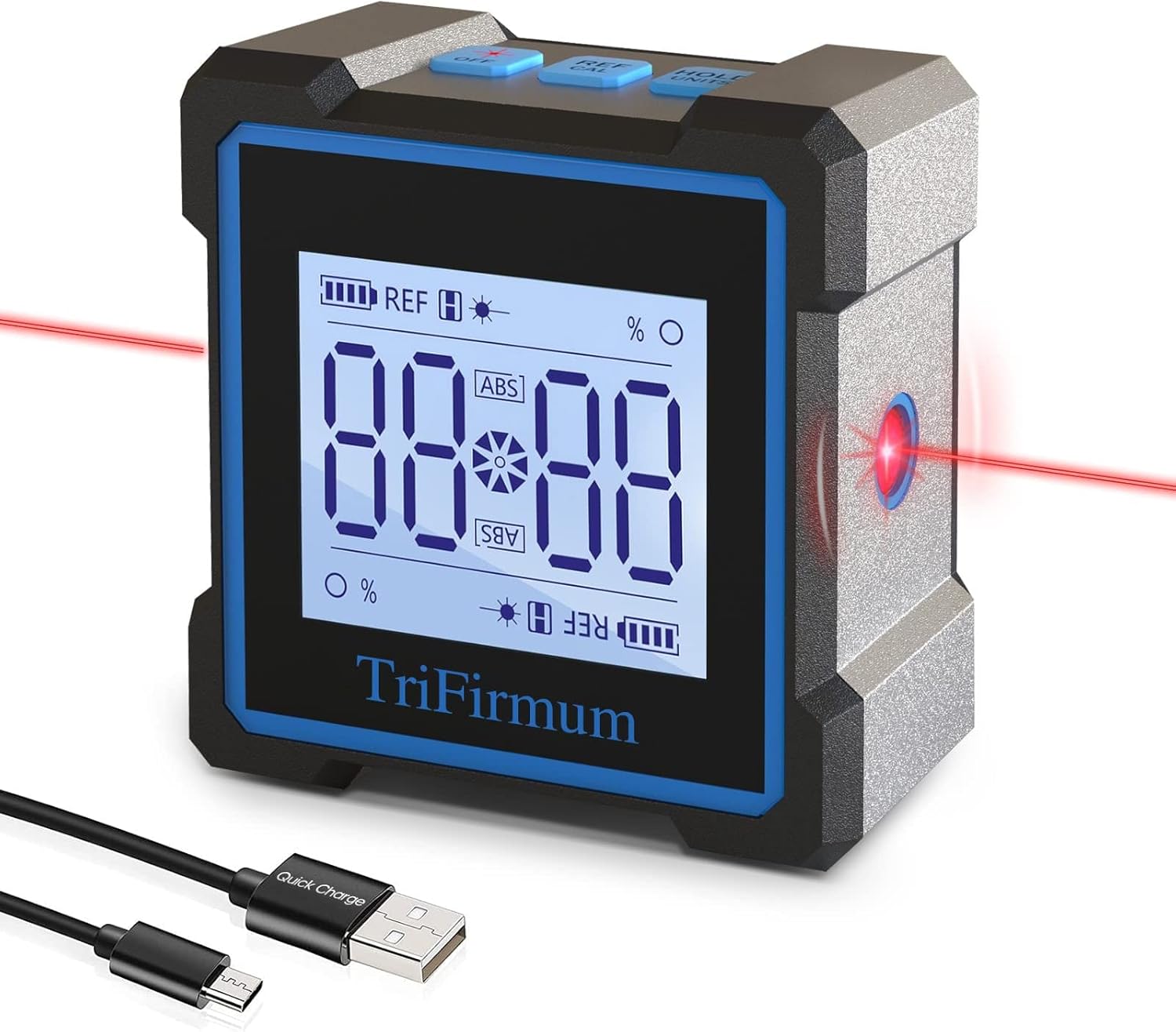 Buscador de ángulo digital y nivel electrónico,Nivel digital 3 en 1transportadorinclinómetromedidor de ángulo,Caja de nivel magnético