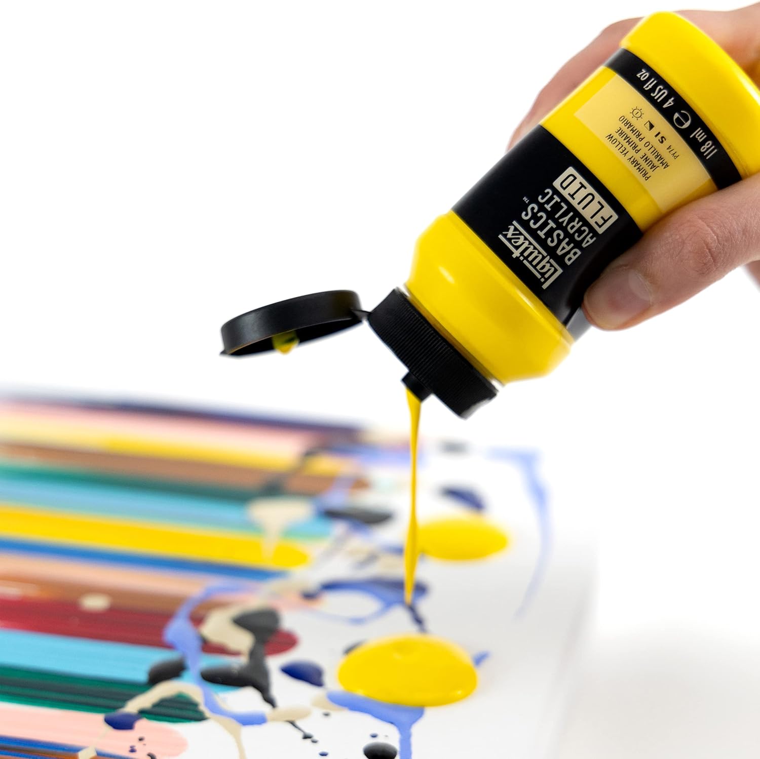 Liquitex BASICS – Pintura acrílica líquida, botella de 8.5 onzas, color negro marte