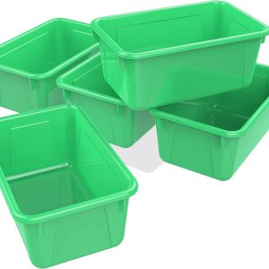 Storex – Cubos pequeños de almacenamiento, paquete de 5, de 12.2 x 7.8 x 5.1 pulgadas, color verde, (62417U05C) Storex – Cubos pequeños de almacenamiento, paquete de 5, de 12.2 x 7.8 x 5.1 pulgadas, color verde, (62417U05C)