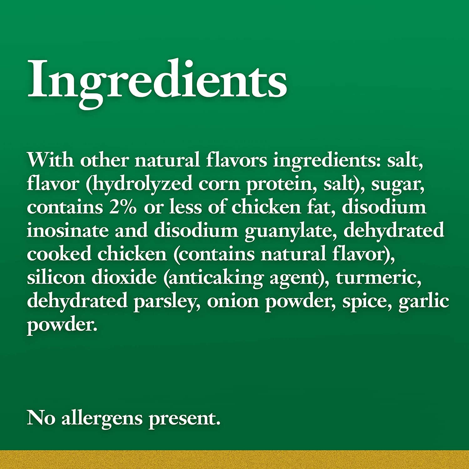 Herb -Caldo de pollo granulado de buey y condimento instantáneo 1.13 oz (paquete de 6)