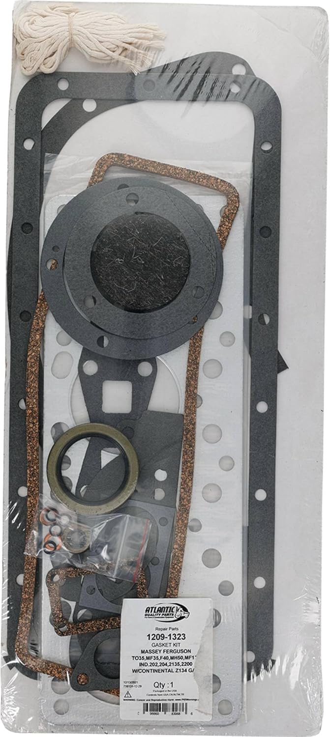 Complete Tractor Kit de juntas 1209-1323 Compatible conReemplazo para Massey Ferguson 135, 202 Gas, 204 IndustConst, 35, 50, F40, TO35 830689M91