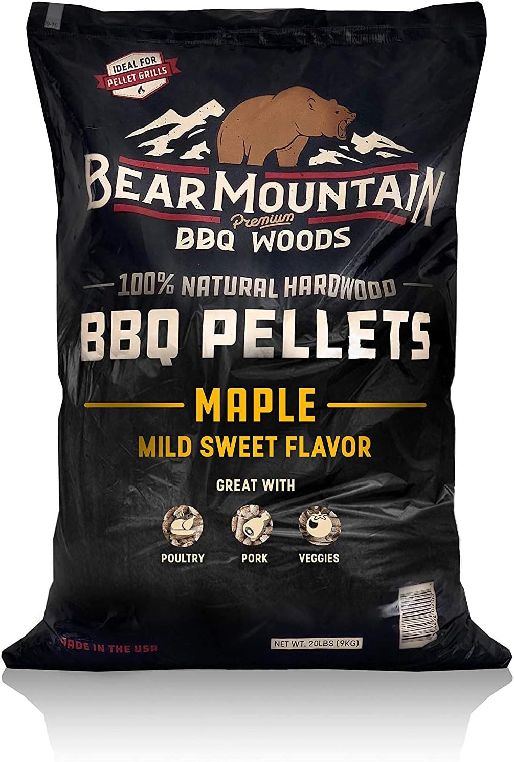 Bear Mountain BBQ – Pellets para ahumar al aire libre, para carnes asadas