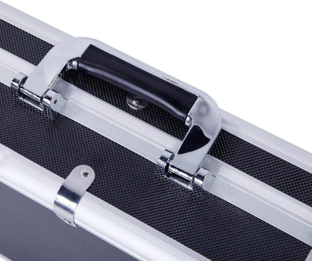 Funda rígida protectora de aluminio para rifle de 53 pulgadas con espuma, resistente al agua y a prueba de aplastamiento, funda rígida para rifle