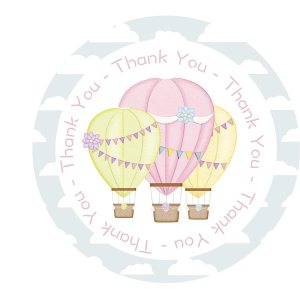 Pink Hot Air Balloon Thank You Stickers – 24-Pack – Perfect for Girls’ Birthday Parties, Party Favors, Goodie Bags, Up Up and Away Baby Shower Themed Pink Hot Air Balloon Thank You Stickers – 24-Pack – Perfect for Girls’ Birthday Parties, Party Favors, Goodie Bags, Up Up and Away Baby Shower Themed