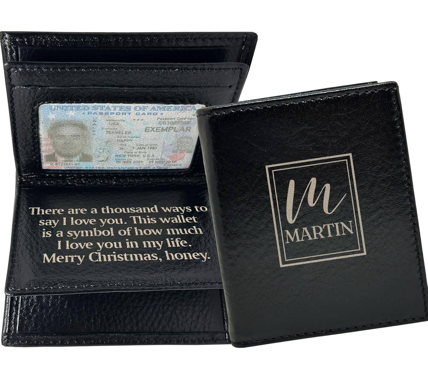 Genuine Leather Customized Wallet For Men Who Have Everything, Anniversary Gift for Him, Christmas Gifts for Men, Birthday Gift for Husband, Custom