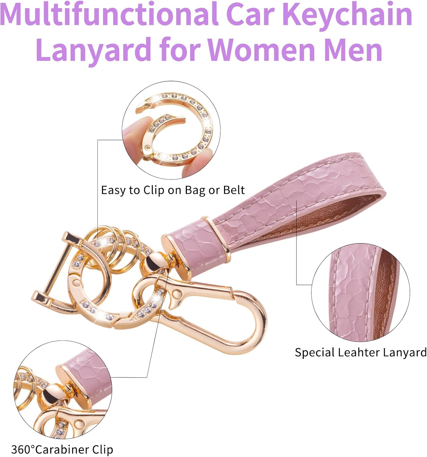 Funda para llavero, Rosado