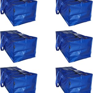 Bolsas de mudanza extragrandes  Paquete de 6 bolsas de mudanza resistentes  Correas resistentes para mochila con asas, cremalleras, bolsas de Bolsas de mudanza extragrandes  Paquete de 6 bolsas de mudanza resistentes  Correas resistentes para mochila con asas, cremalleras, bolsas de