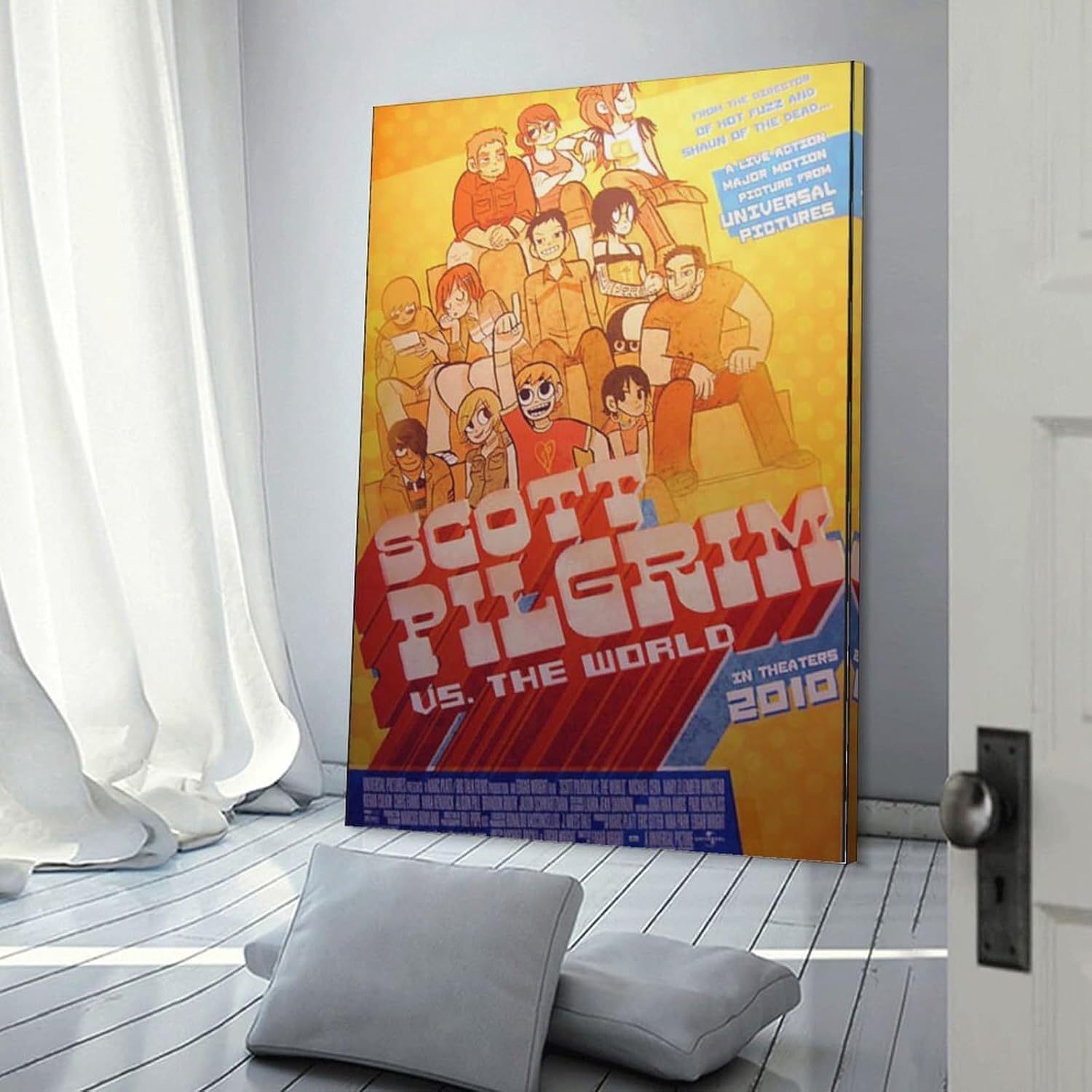 Scott Pilgrim Vs. The World – Póster de película clásica (16) póster, pintura decorativa, lienzo, arte de pared, póster de sala de estar,