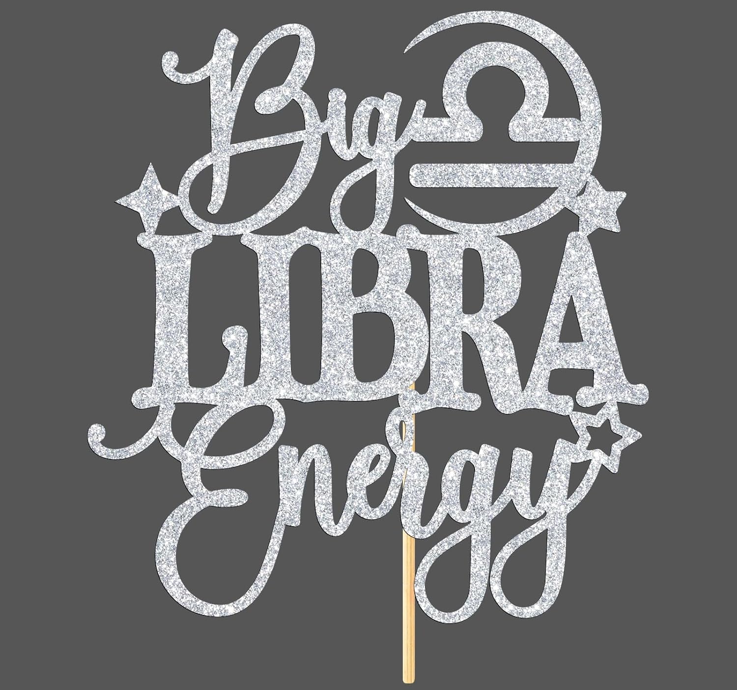 Big Libra Energy – Decoración para tartas, feliz cumpleaños Libra en septiembreoctubre, temporada de Libra, 12 suministros de decoración de fiesta