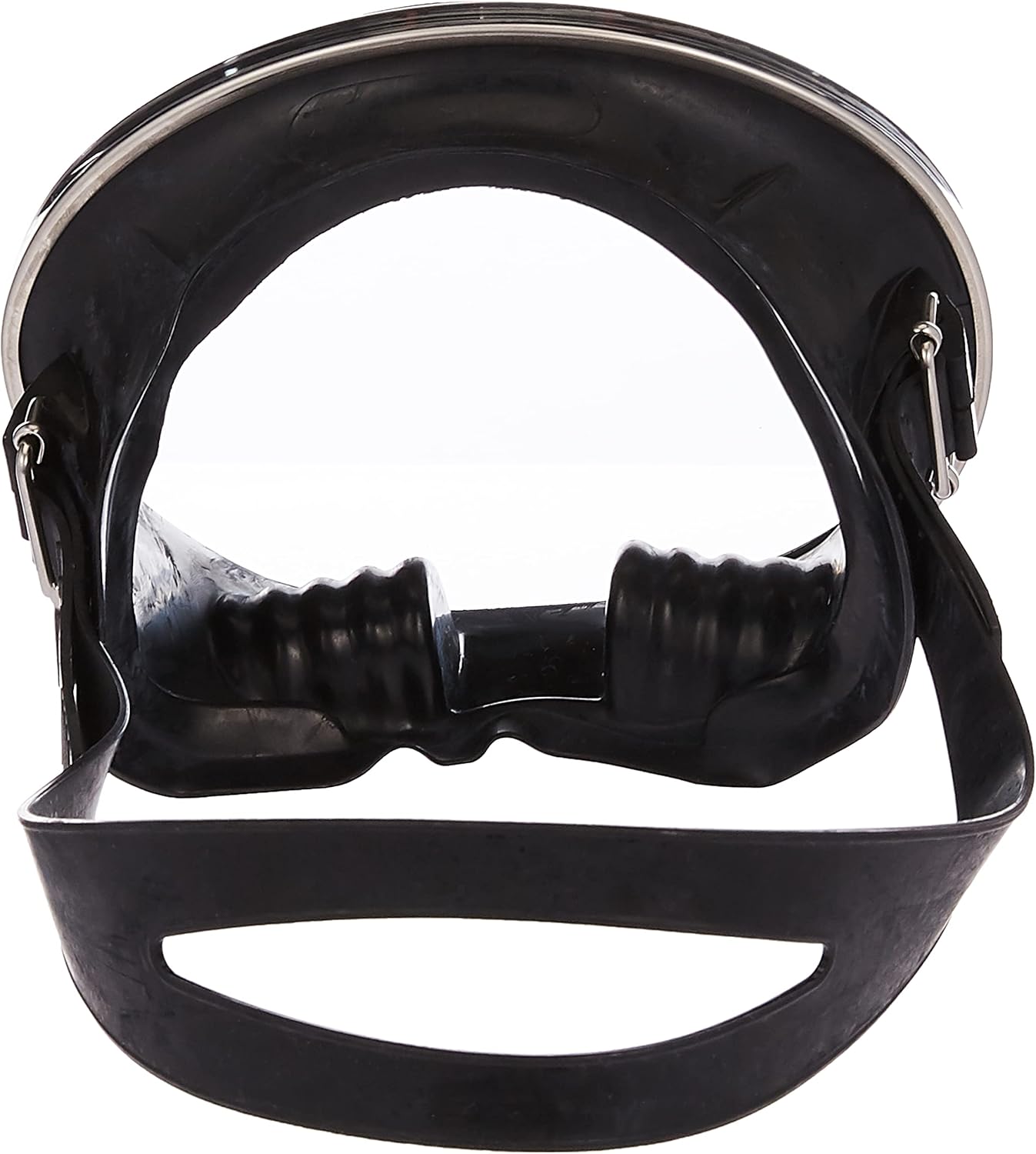 Scuba Choice – Máscara purgada de silicona de una ventana para buceo, color negro
