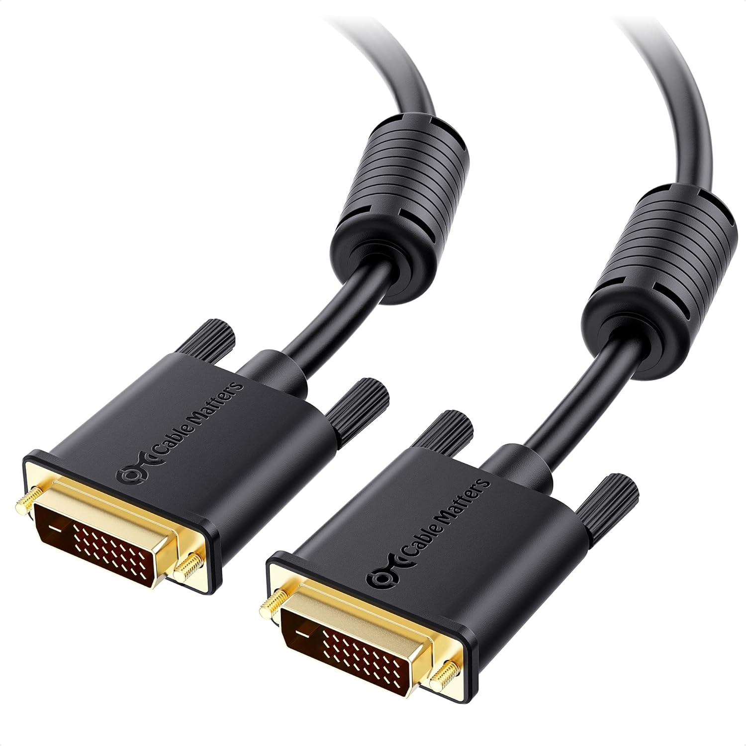 Cable con ferritas Cable Matters chapado en oro DVI-D Dual Link
