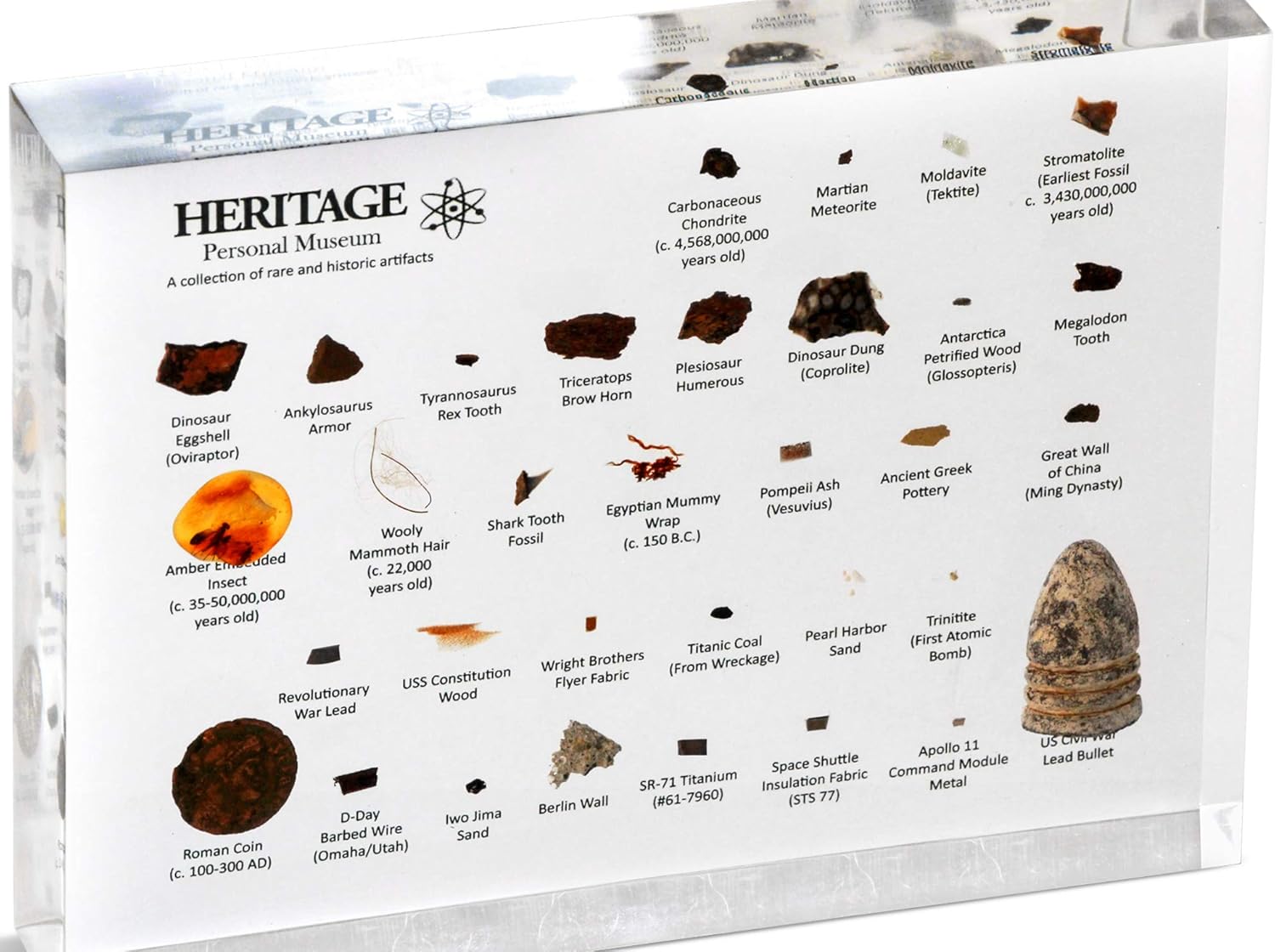 Heritage Personal Museum, un mini museo de historia natural, 33 artefactos