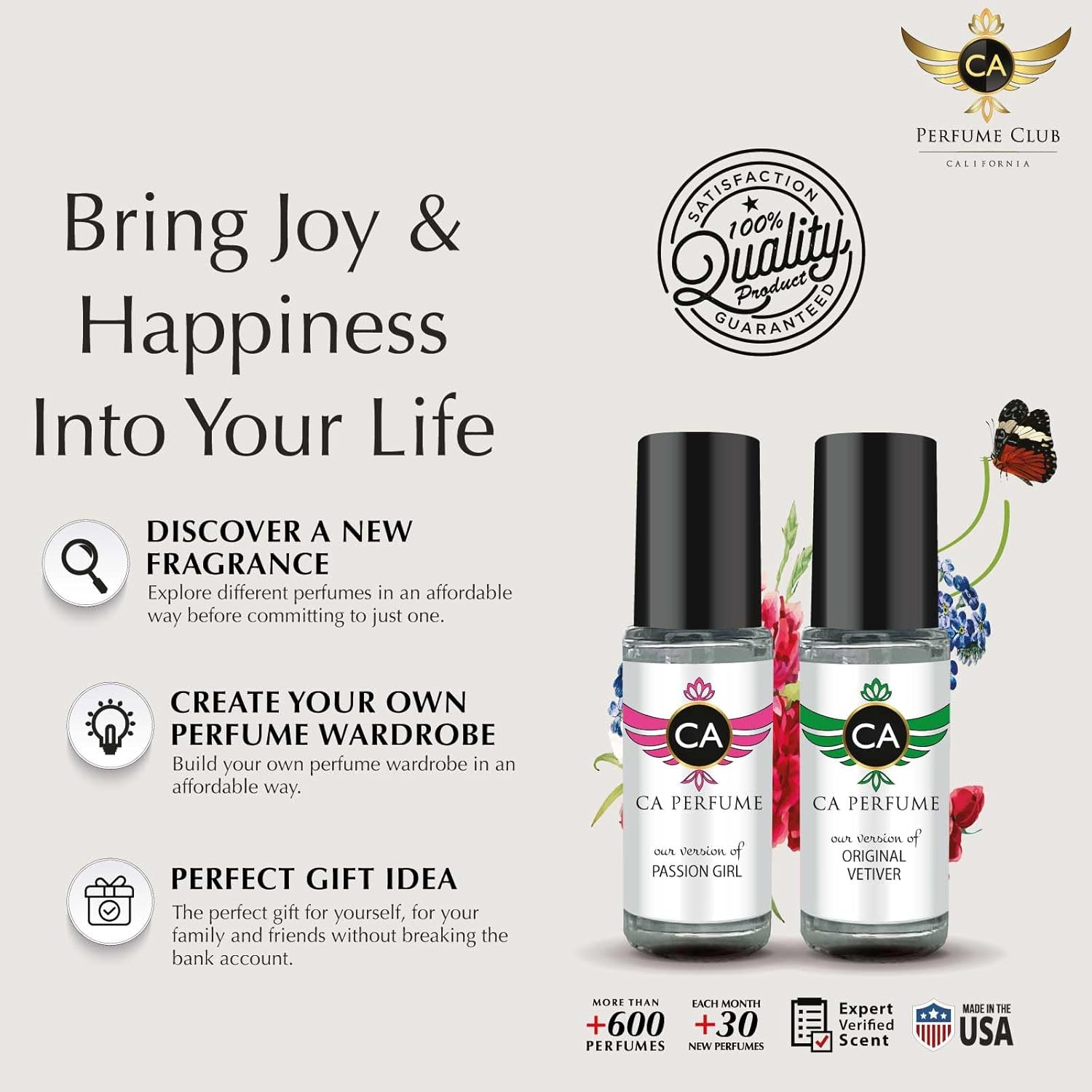 CA Perfume Impression of Jo M Iris & White Musk Intense For Women Replica Fragrance Body Oil Dupes Alcohol-Free Essential Sample Travel Size