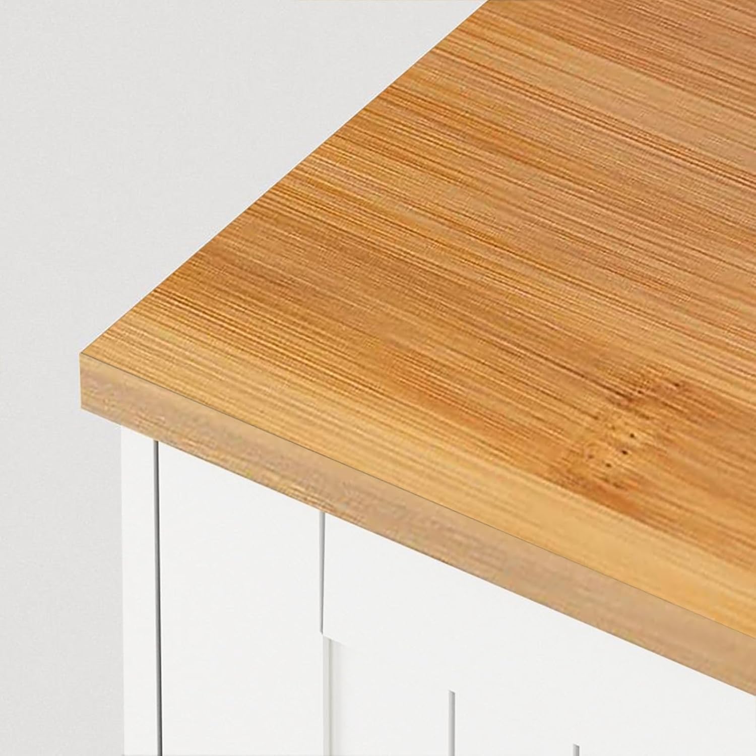 Armario de basura de doble inclinación de 20 galones, armario de reciclaje de basura de madera independiente con cajón y ruedas, gabinete de basura