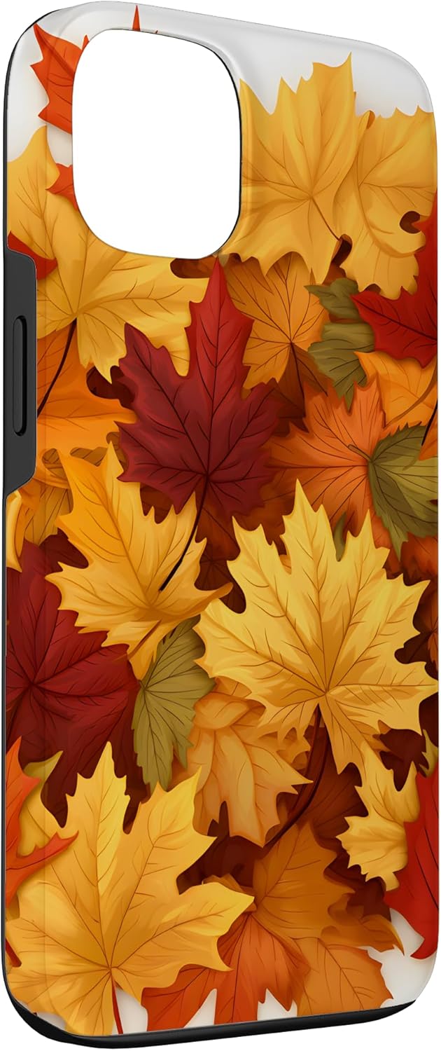 Funda para iPhone 13 Otoño Follaje Reunión de Hojas de Otoño