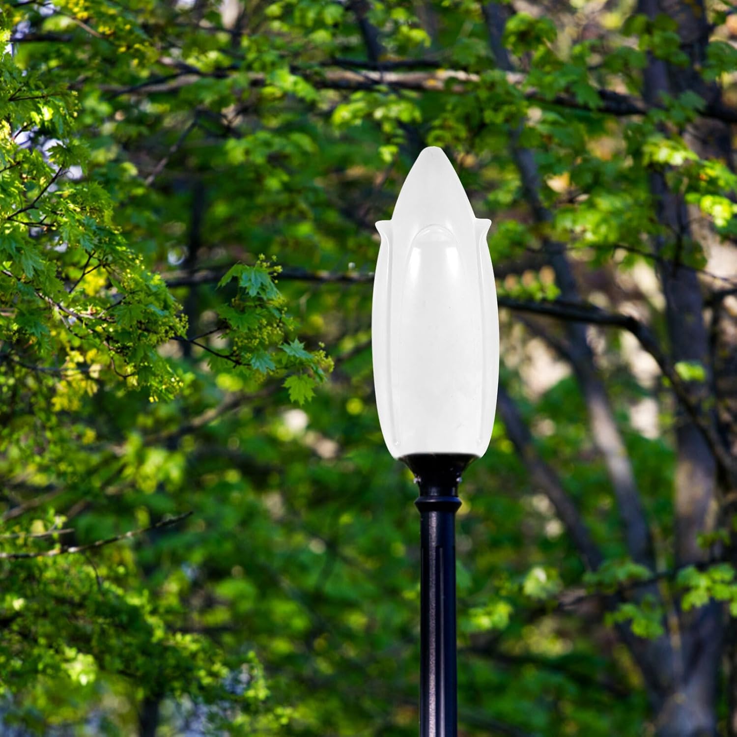 Sombras de lámpara de acrílico globo lámpara lámpara poste lámpara lámpara cubierta de luz de accesorio al aire libre cubierta de luz blanca en
